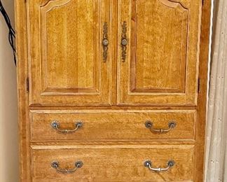 Item 102:  Ethan Allen Armoire with Drawers - 37.5"l x 20"w x 63.5"h:  $325