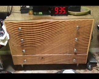 Kenos Bros Fabulous Art!  And their Art is a bureau!  Look at the wood design!