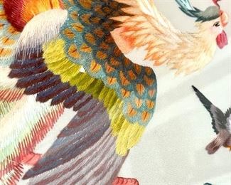 SOLD Detailed view of Chinese silk