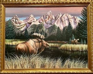 $650 - Canvas Reproduction by A. Steller Large Format - 48 x 3 x 38