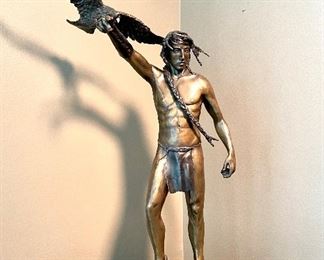 $1200 - Shan Gray bronze sculpture F.A.L. 22/90, 2006, 26.5 inches tall.