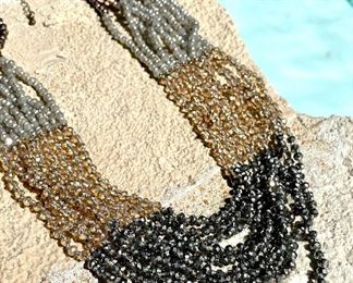 $24 - gorgeous multistand beaded necklace