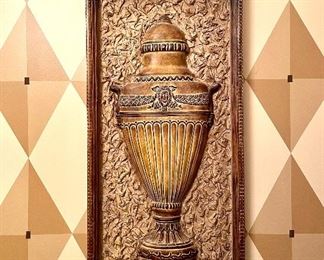 $80 - Decorative Urn Art- 17 x 33
