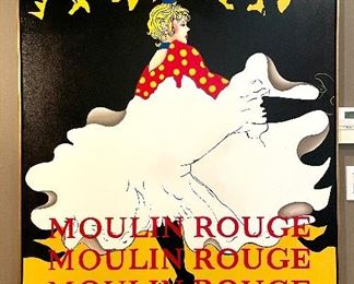 $350 - Moulin Rouge Art - 41 x 1.5 x51