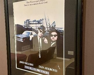 $250 - Vintage Blue Brothers movie poster professionally framed -36 x 44