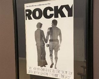 $250 - 1976 Rocky Movie Vintage Film Memorabilia - 37 x 45