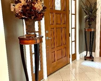 $200 - custom faux floral arrangement (on left); $100 - custom faux floral arrangement (as is) (on right)