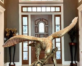 SOLD $1200- Brass Eagle - 35 x 23 x 23