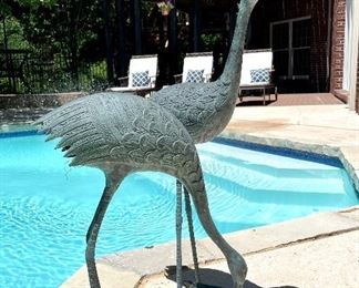 SOLD - $500 - Pair of garden cranes (sell new for $900) - 5 x 20 x 34 and 5 x 16 x 22