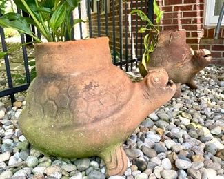 $48 (each) - Adorable turtle planters (as is)- 20 x 16
