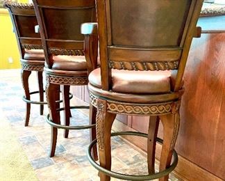 SOLD Back view of barstools