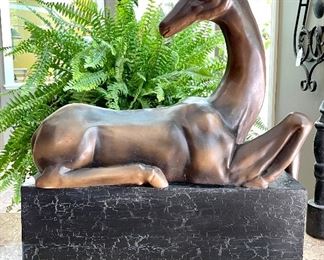 $150 - Deer Sculpture on Stand