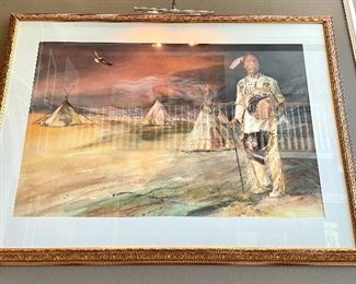 $3200 - Original water color by Steven Bostic, 2004. Large format, approximately 72 x 64.