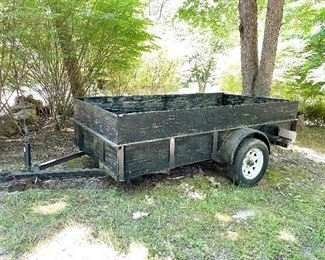 Utility trailer. We have the title! 158 (length with tongue) x 64 x 40. $800
