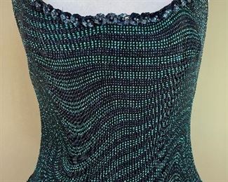 $48 - Veronique Young beaded corset tank - size 10