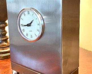 $38 - silver clock