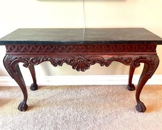 SOLD - Detailed view of console table