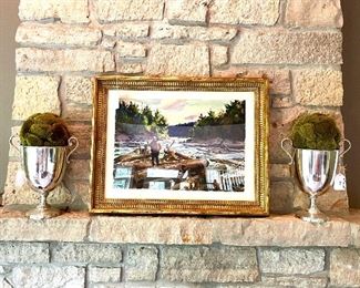 Alternate View - $5500 - Original water color by John Whorf. A rare opportunity to make this piece YOURS! Look him up on the internet and watch the roadshow estimate on his pieces. WOW! So much more beautiful in person. Come see it!