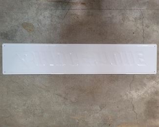 Backside of Bridgestone Tire Sign