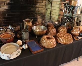 Vintage and antique copper ware