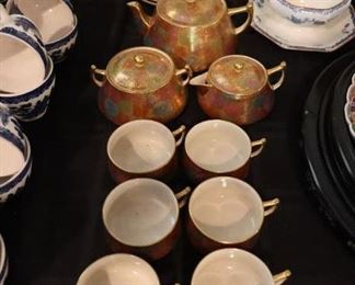 Antique Satsuma tea set
