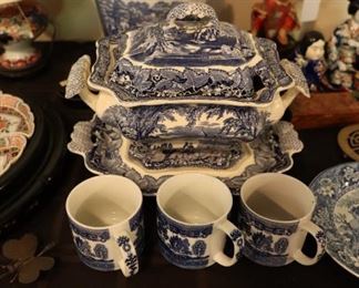 Antique blue porcelain