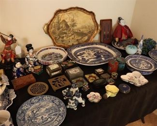 Antique blue porcelain, asian antiques