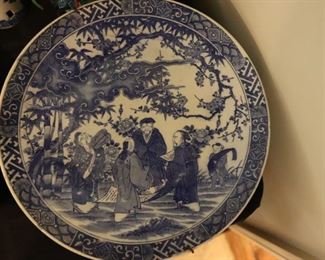Antique English blue porcelain