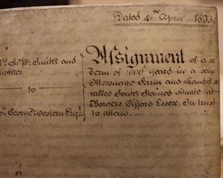 18th & 19th century English vellum contracts