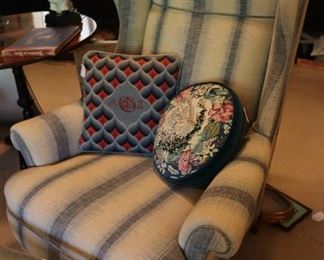 Vintage wing-back chair