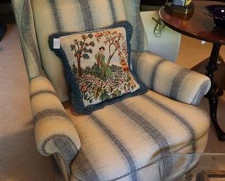 Vintage wing-back chair