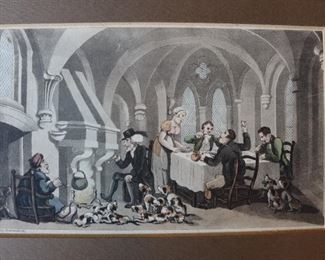 Antique English illustration Rowlandson