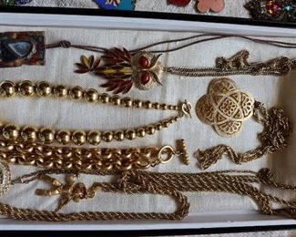 Vintage women's costume jewelry