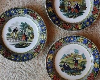 Antique porcelain plates