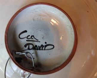 Antique Spanish porcelain plate