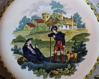 Antique porcelain plate