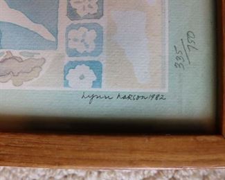 Art print framed, Lynn Larson