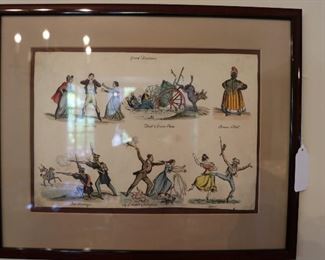 Antique English cartoon
