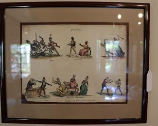 Antique English cartoon