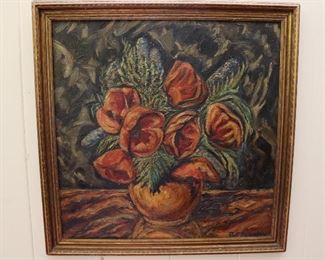 Oil painting, framed