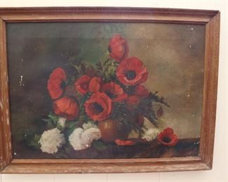 Oil painting, framed