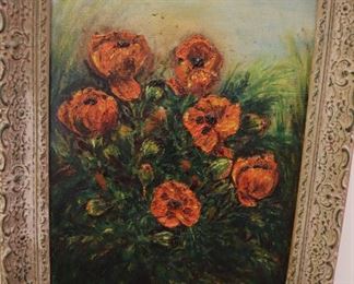 Oil painting, framed