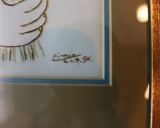 Framed Picasso print