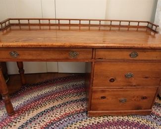 Antique pine desk