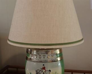 Antique 19th century Scotch decanter lamp