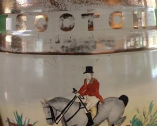 Antique 19th century Scotch decanter lamp