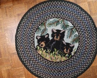 Bear rag rug