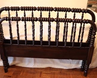 Antique full-size head and foot board