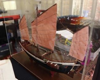 Vintage model ship
