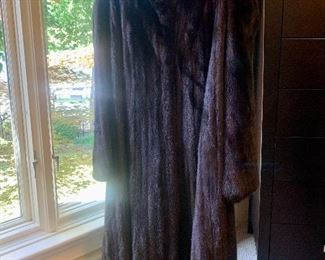 Ladies full length mink fur coat